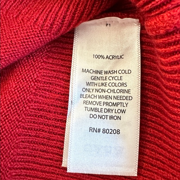 Willi Smith Red Sweater - Picture 6 of 6